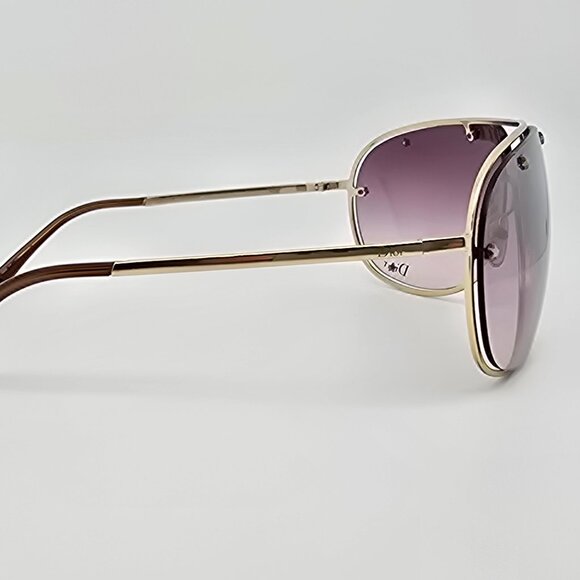 Christian Dior Diorwindshield1 Gold Frame Silver Mirror Aviator Y2K Sunglasses - Picture 6 of 15